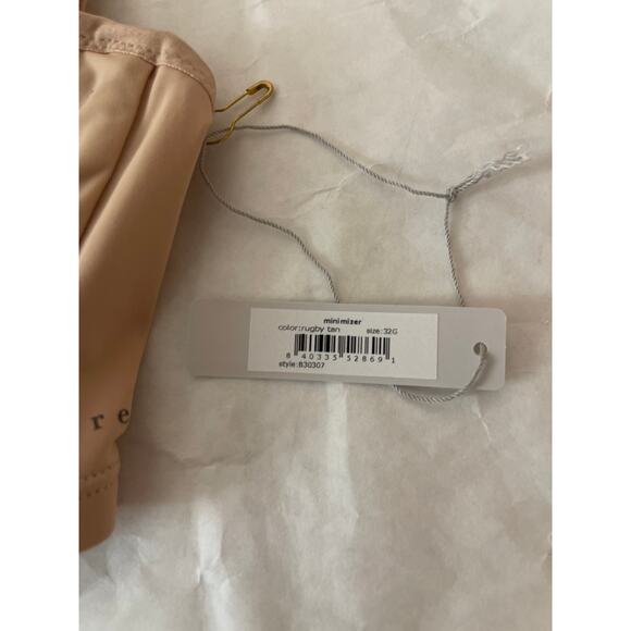 Reveal Lingerie Bra NWT 32G Cream Underwire Bra Color Rugby Tan Style 830307 - Picture 5 of 6